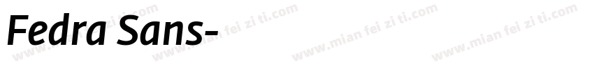 Fedra Sans字体转换